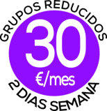 Grupos reducidos desde 30 euros al mes